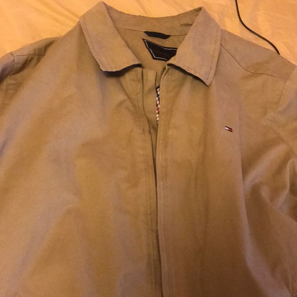 tommy hilfiger tan jacket